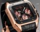 AAA Swiss Copy Cartier Santos de Chronograph Black-Rose Gold Men's Watches (12)_th.jpg